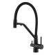 Смеситель для кухни с подключением фильтра воды Fmark FS1462-H01, черный