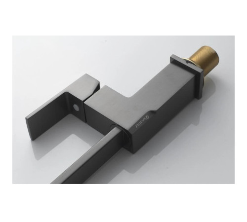 Смеситель для кухни Knotlor KN-21/GM, вороненая сталь