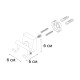 Двойной крючок для ванной FIXSEN KVADRO FX-61305B, хром
