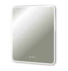 Зеркало Silver Mirrors Стив 800х1000 - 3 вертикальный (двойной подогрев, часы, сенсорный выключатель)