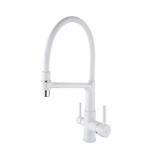 Смеситель для кухни Rose R658C, белый