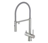 Смеситель для кухни с гибким изливом и подключением фильтра GAPPO G4397-85, сатин