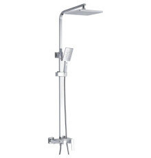 Душевая система Rose R1636F, белый/хром