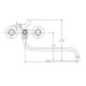 Смеситель для ванны Haiba HB2209, хром