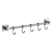 Планка с крючками для полотенец Haiba HB8615-5, хром