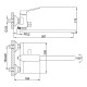 Смеситель для ванны FRAP F2262, черный