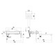 Смеситель для ванны Fmark FS8724-22HB, розовое золото