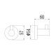 Крючок для ванной комнаты Savol S-005653C, матовое золото