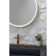 Зеркало Silver Mirrors Делуна/Deluna D800 TX (алюм. профиль, цвет золото, бесконтактный сенсор)