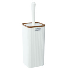 Ершик FIXSEN WHITE WOOD FX-402-5, белый/коричневый