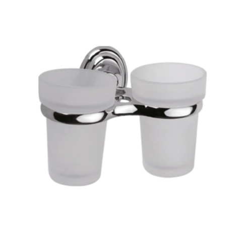 Стакан для ванной комнаты двойной Haiba HB1508, хром