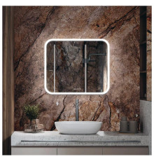 Зеркало Silver Mirrors Стив 800х680 - 3 (подогрев, часы, сенсорный выключатель)