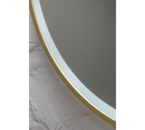 Зеркало Silver Mirrors Делуна/Deluna D600 TX (алюм. профиль, цвет золото, бесконтактный сенсор)