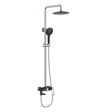 Душевая система Grocenberg GB7001BC, черный/хром