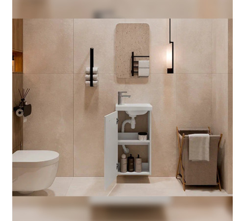 Тумба с раковиной подвесная Velvex Estea tp.EST.MOD.40.1D, 40 см