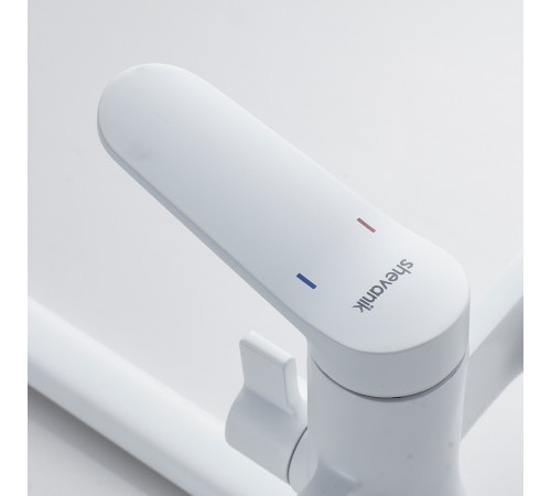 Смеситель для ванны Shevanik S4322C, белый