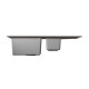 Кухонная мойка Florentina КОМБИ 21.410.D0860.307, серый шелк