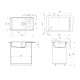 Кухонная мойка Ulgran Quartz Prima 860-10, песок