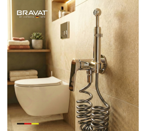 Гигиенический душ со смесителем BRAVAT D9193CP-SW, хром