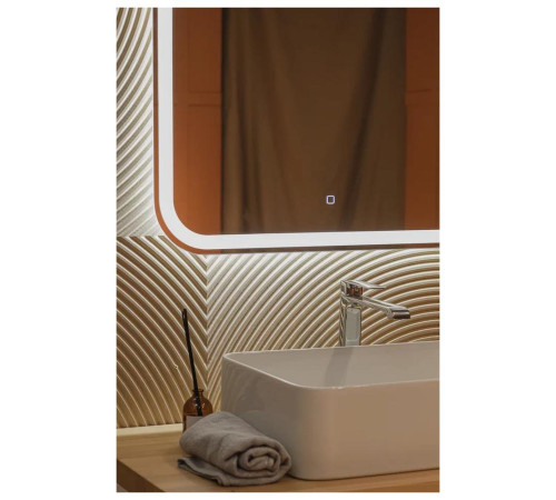 Зеркало Silver Mirrors Stiv-Lite 700х685 (открытая подсветка, cенсорный выключатель)