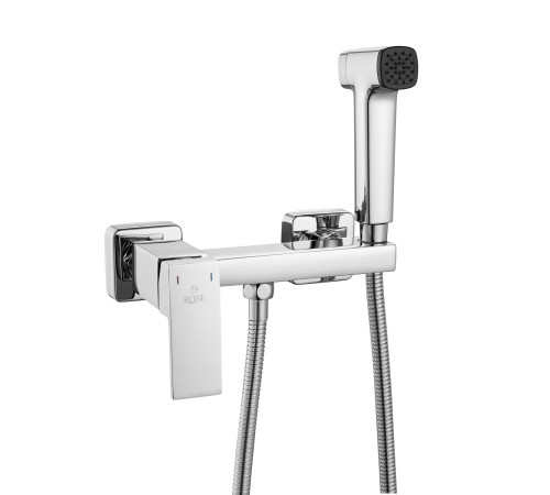 Гигиенический душ со смесителем Rose R2805-1, хром