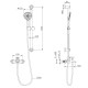 Смеситель для ванны с гарнитуром BRAVAT F6810941CP-B-SW, хром