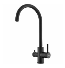Смеситель для кухни с подключением фильтра Esko Kitchen K22 B, черный