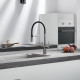 Смеситель для кухни с подключением фильтра для воды Rose R358T, оружейная сталь