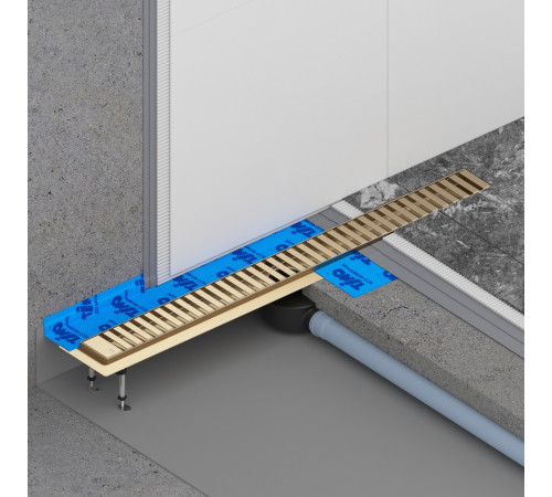 Душевой лоток TIMO Drain System DS230107/17, матовое золото
