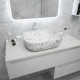 Раковина чаша Maretti FL13NS25-740MR, белый мрамор