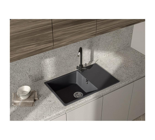 Кухонная мойка GranFest URBAN 678L, черный