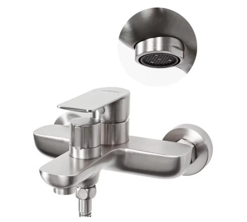 Смеситель для ванны Hansberge H4099NK, никель
