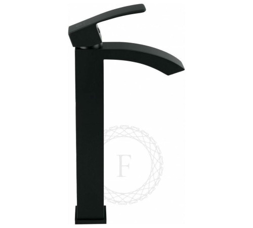 Смеситель для раковины высокий FILARETE Waterfall FL6010BL, черный