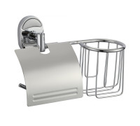 Держатель для туалетной бумаги и освежителя Savol S-L07051, хром
