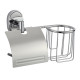 Держатель для туалетной бумаги и освежителя Savol S-L07051, хром