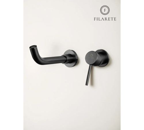 Смеситель для раковины встраиваемый FILARETE Roun FL4020BG, графит