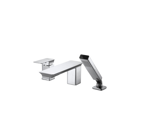 Смеситель на борт ванны Bravat Phillis F556101C-2-ENG, хром