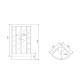 Душевая кабина Timo Standart T-1100, 100x100x220