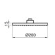 Верхний душ Webert AC1024015PVC, хром