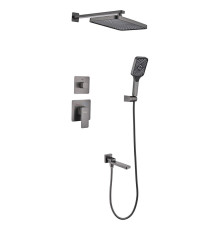 Душевая система встраиваемая Fmark FS8748-3Q, графит