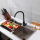 Смеситель для кухни FRAP F40899-4, черный