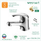 Смеситель для раковины WesnaArt PROF PRO18-210, хром