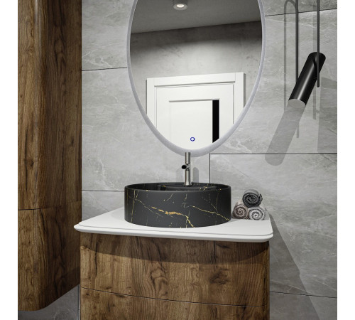 Раковина чаша Maretti EA13NS44-560MR, черный мрамор