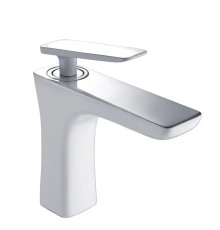 Смеситель для раковины Rose R16F R1601F, белый/хром