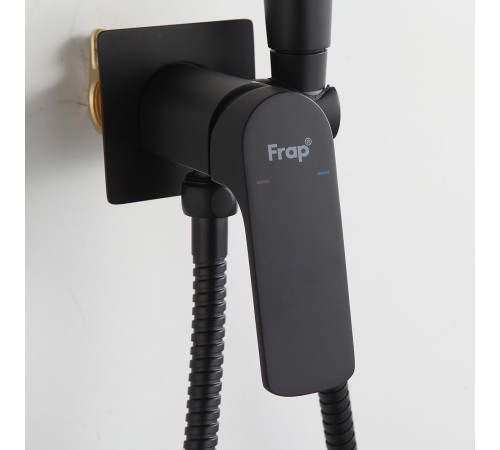 Гигиенический душ со смесителем FRAP F7586-26, черный