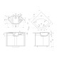 Кухонная мойка Ulgran Quartz Marta 1000-02, лен