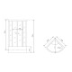 Душевая кабина Timo Comfort Fabric Glass T-8800F, 100x100x220
