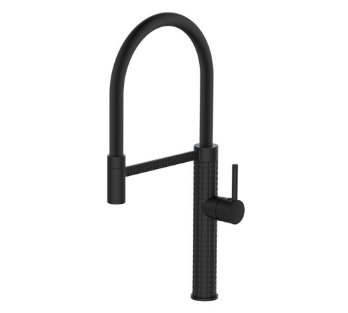 Смеситель для кухни с гибким изливом Esko Kitchen K51B, черный