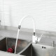 Смеситель для кухни с гибким изливом FRUD R43153, белый