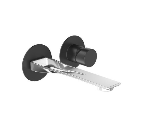 Смеситель для раковины Webert ONE-B NB830606441, черный/сталь